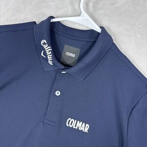 Colmar Golf Polo Callaway Collar Odyssey Sleeve Navy Blue Men's Large